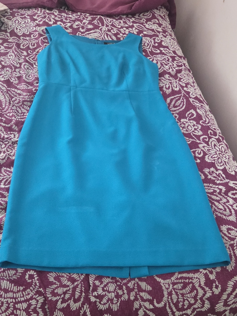 Turquoise Sleeveless Shift Dress - Women